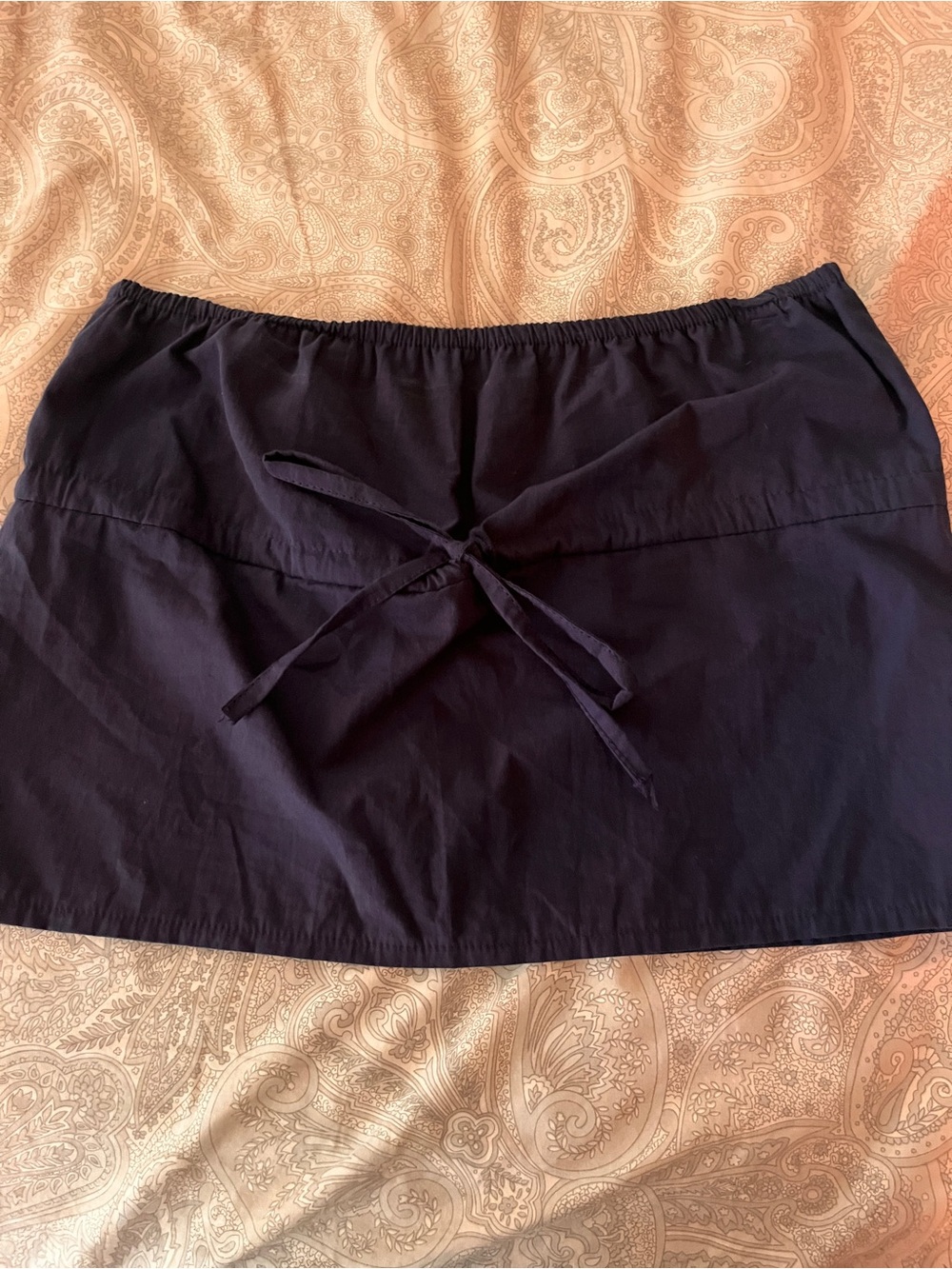 Navy tie tube top